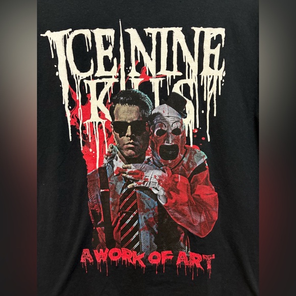 Ice Nine Kills Terrifier 3 “ A Work Of Art” Graphic T-Shirt | Size Medium 🔪❤️ - Picture 10 of 17